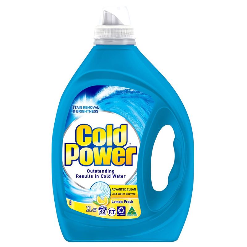 Cold Power Laundry Detergent Advanced Clean Lemon Fresh Discount